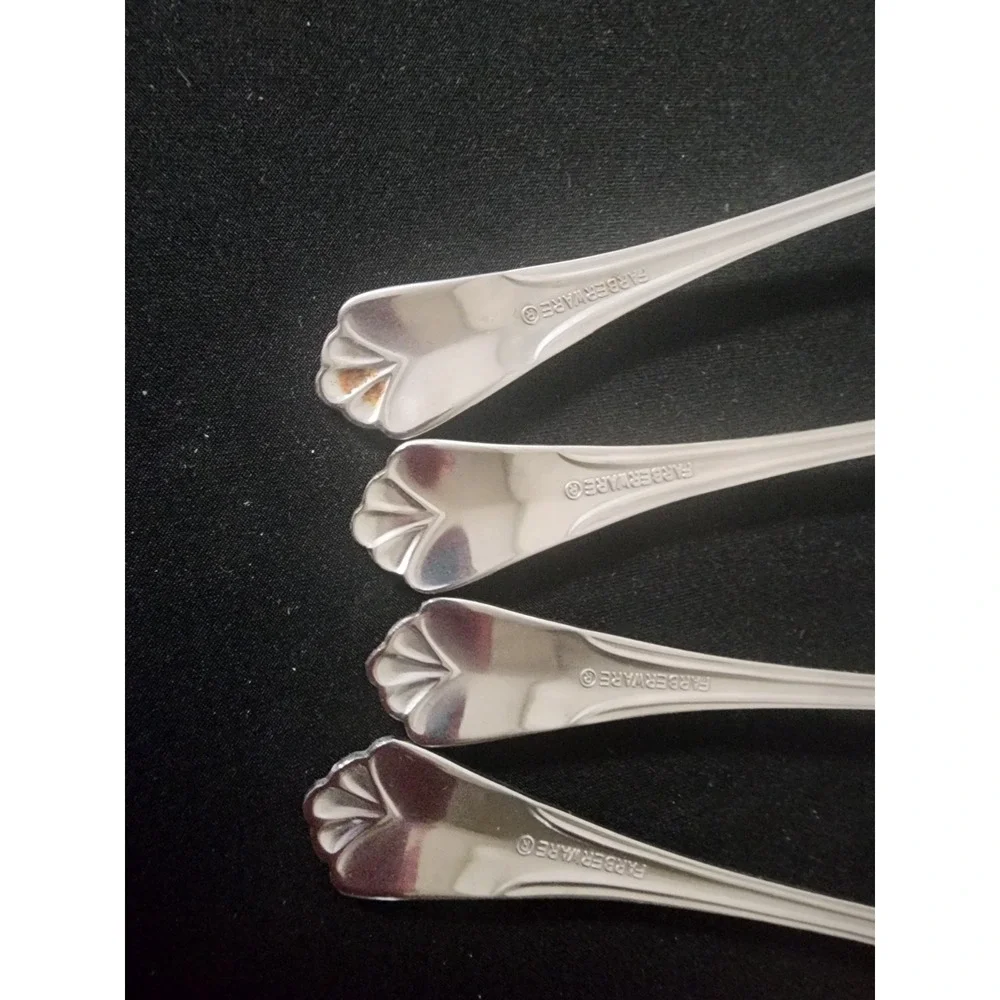 Farberware Bevel Teaspoons (4)  Stainless  6 1/4